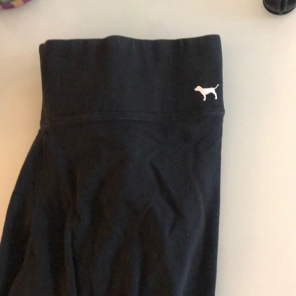 solid black victoria’s secret pink leggings